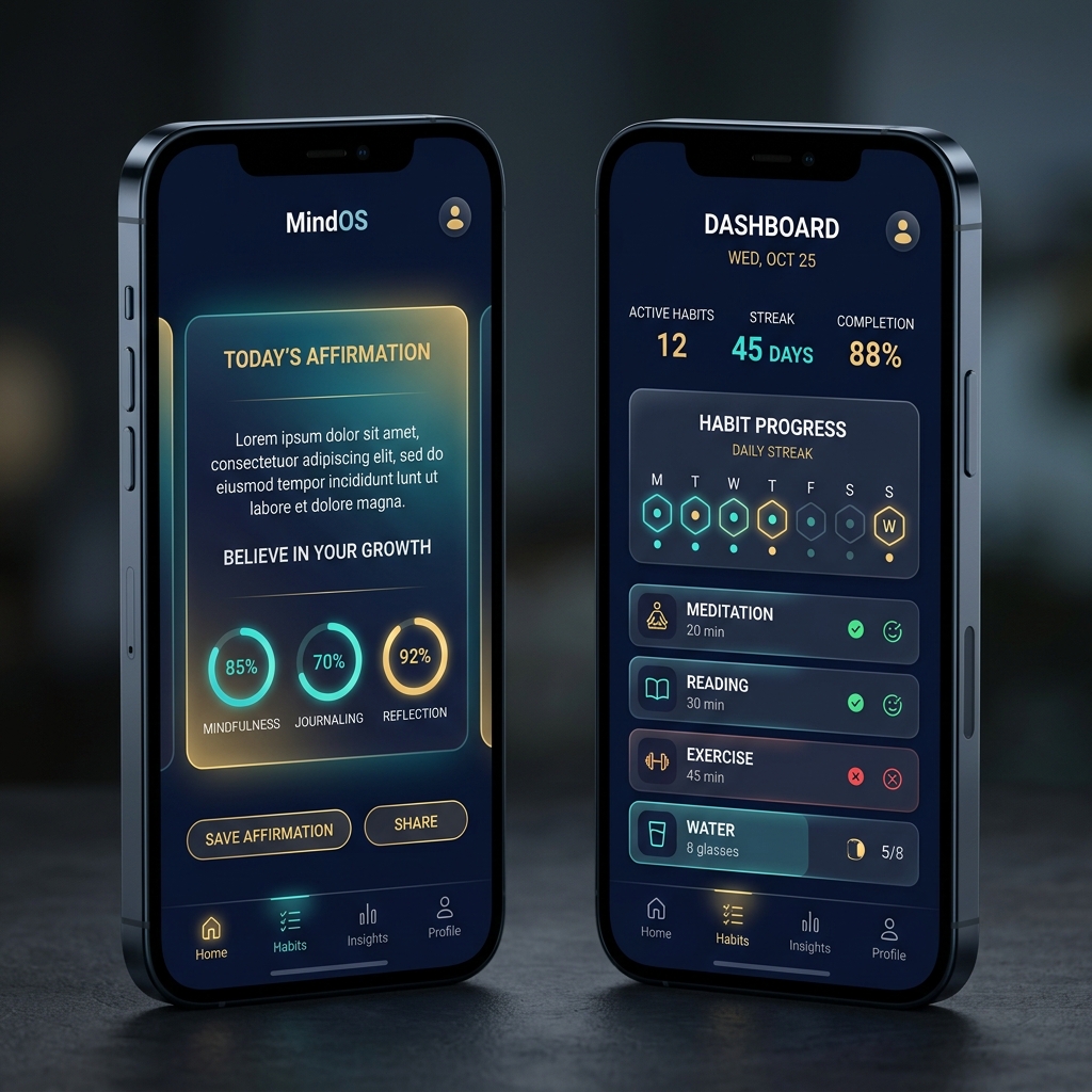 MindOS App — Daily mindset reprogramming on your phone